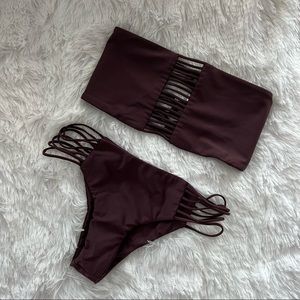 Mikoh Purple Strappy swimsuit